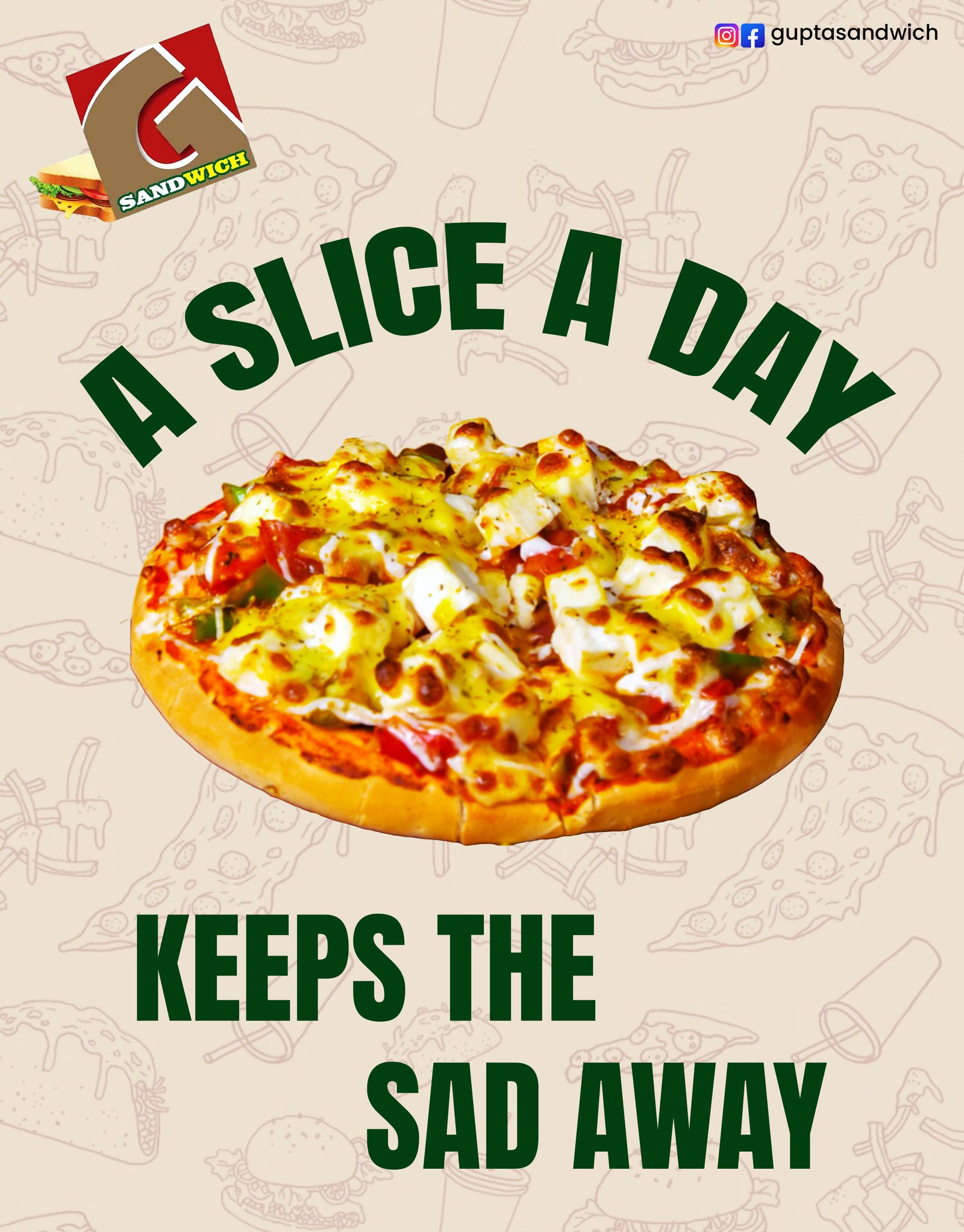 Tandoori Paneer Pizza Near Khopoli, Gupta Sandwich